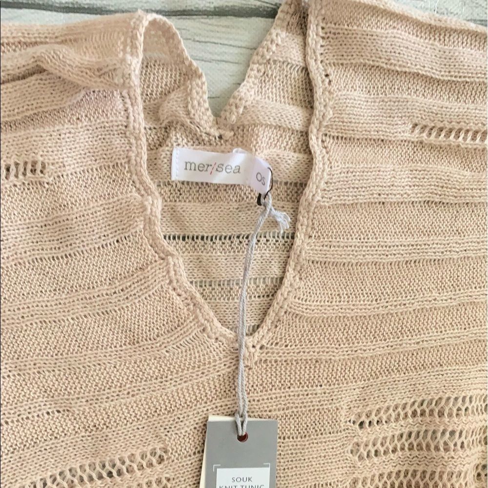 Mersea souk knit tunic-beige-NWT-OS - Picture 8 of 13